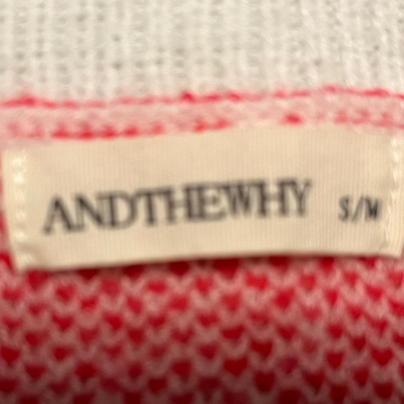 NWOT Beautiful AndTheWhy Love sweater. - Picture 3 of 5